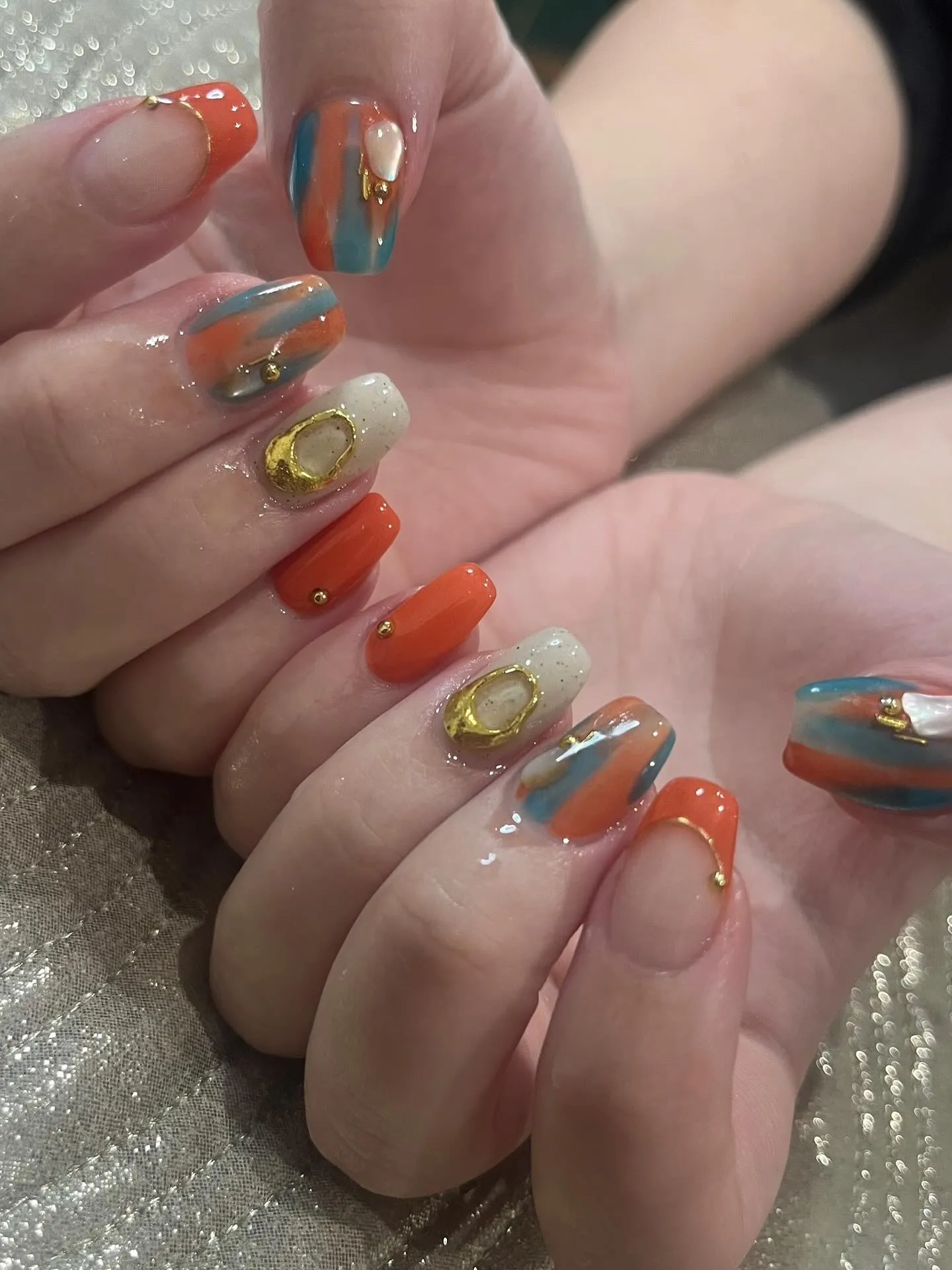 夏っぽネイル💅☀️